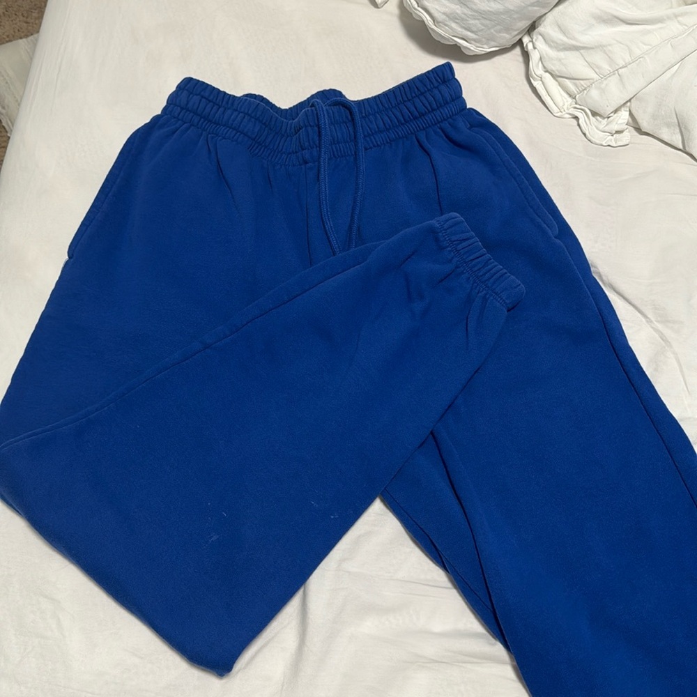 Garage sweatpants, royal blue, size s